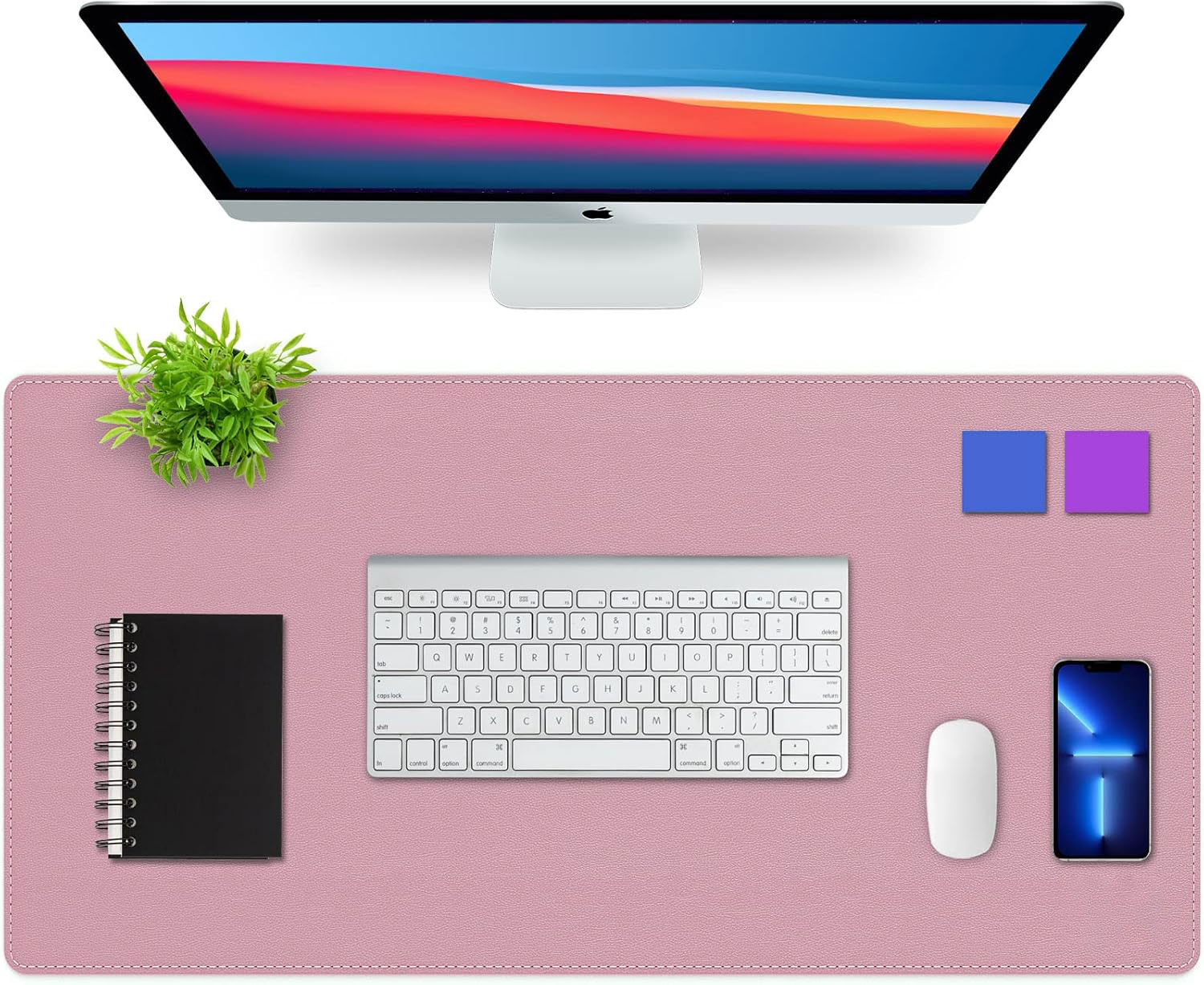 Leather Desk Pad - Podkładka na biurko, dwustronna mata na