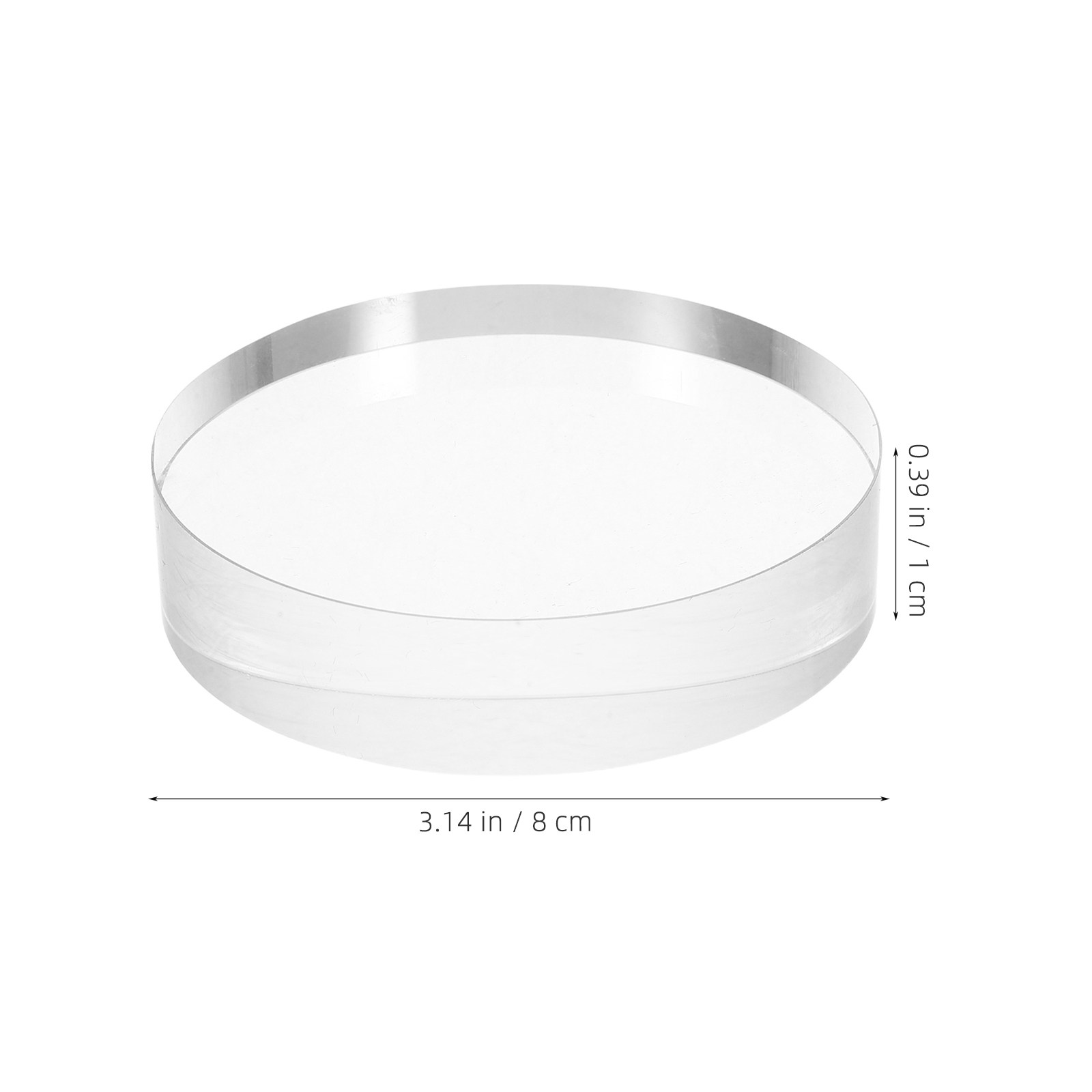 Okrągła, kryształowa podkładka – Book Weight Glass recenzja i cena